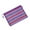 Purple, variant on Muka 6 Pcs Rainbow Striped Zipper Pouch Waterproof Storage Bags Pencil Case for Travel Cosmetic Toiletry Puzzle Organizing-Blue-A6