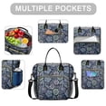 thumbnail image 2 of OBREWU Pioneer Flower Womens Lunch Box for Work,Insulated Large Pioneer Flower Lunch Bag for Women,Loncheras Para Mujer,Leakproof Adult Lunch Bag for Work,Beach,Travel,Picnic,Camping, 2 of 7
