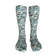 thumbnail image 5 of Bingfone Flowers In Vintage Print Compression Socks for Women and Men Long Socks for Running Athletic Cycling Nurse, 5 of 8