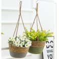 thumbnail image 5 of GQDIN Natural Handwoven Hanging Basket for Cattail Plants - Eco-Friendly Wicker Flower Pot Holder for Indoor/Outdoor Decor | Breathable Plant Basket with Sturdy Ropes for Balcony,Garden,Porch, 5 of 9