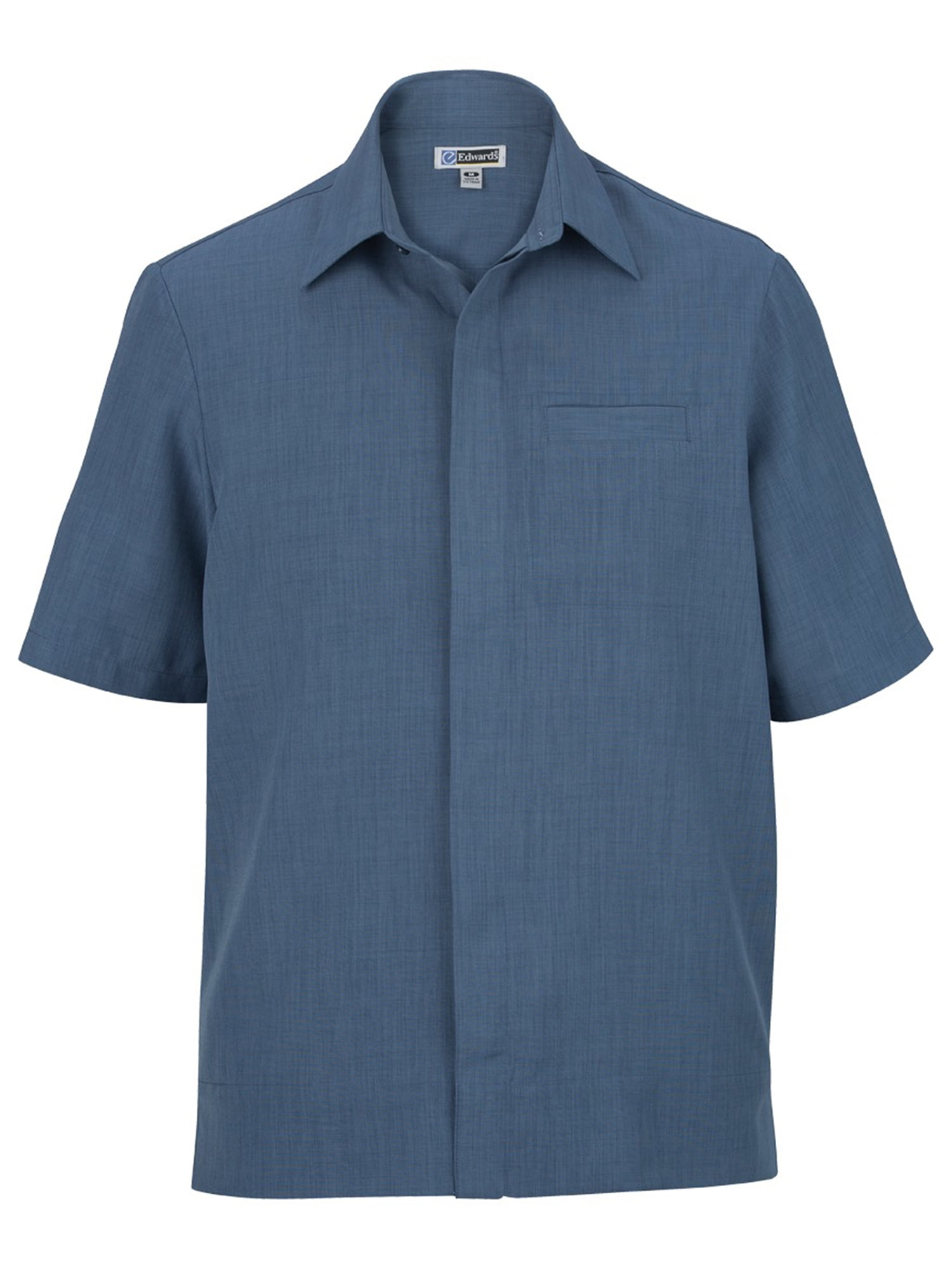 Ed Garments Button Down Tropical Leaf Print Camp Shirt XXX-Large BLACK
