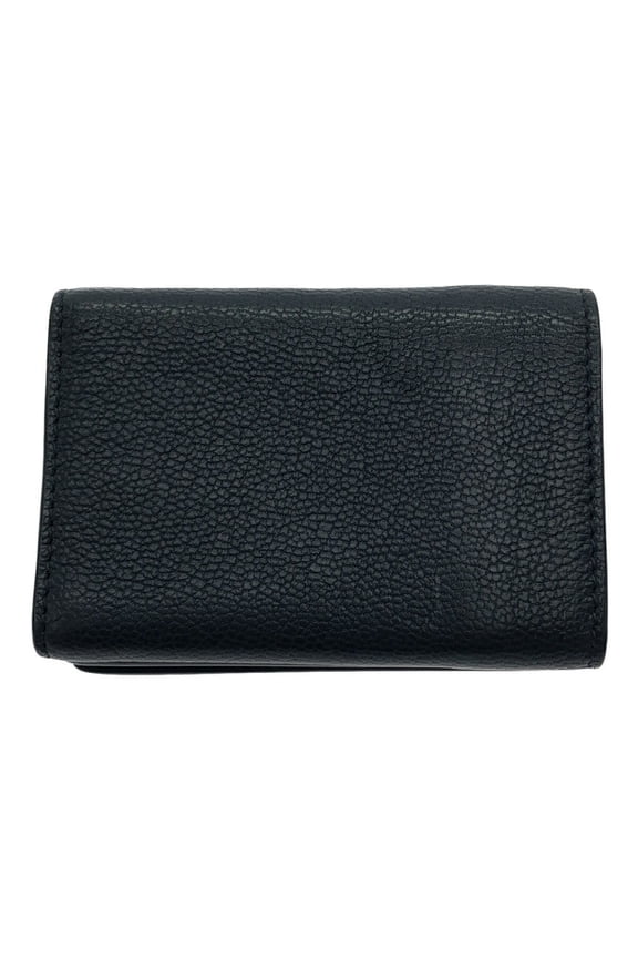 Pre-Owned BALENCIAGA Classic Edge Mini Tri-fold Compact Wallet, 470059, Navy,... (Good)