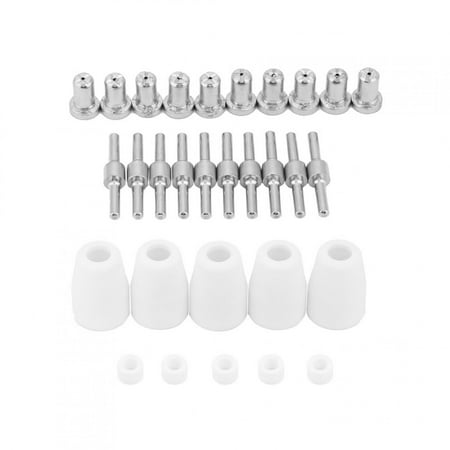 

Electrode Nozzle Zirconium Wire Nozzle Electrode Kit 30pcs/Set Cutting Cutter For PT31 Torch Approx.220g