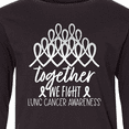 thumbnail image 4 of Inktastic Together, We Fight Lung Cancer Awareness Long Sleeve Youth T-Shirt, 4 of 5