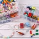 thumbnail image 5 of Caja de almacenamiento apilable de 3 niveles con 30 compartimentos, caja organizadora de plástico compatible con artes y artesanías, juguetes, cuentas de fusible, cintas Washi, 9.5x Afortunado Sencillez, 5 of 5