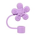 thumbnail image 1 of Silicone Flower Straw cover x 1 Fast, 1 of 9