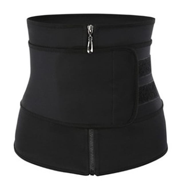 Cinturón de Fajas de Ejercicio Zulema de Control de Abdomen Elástico Entrenador de Cintura para Mujer Negro M