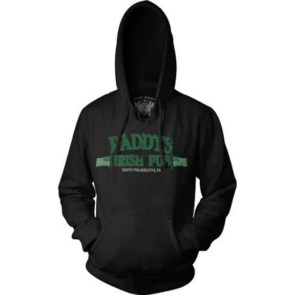 It's Always Sunny in Philadelphia Paddy's Irish Pub Distressed Black Hoodie Sweatshirt