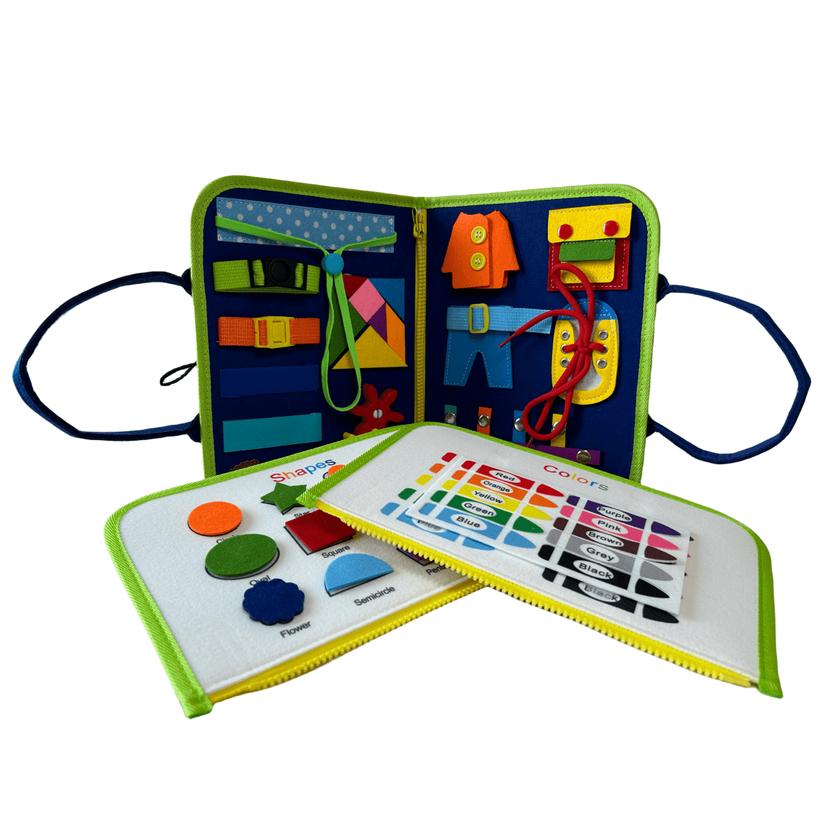 Channie's Busy Book Set for Kids, 3+ Year Old Girls Boys with 19 Activity Books, 18+ DIY Puzzles, Learning Toy- Hands on Learning for Children