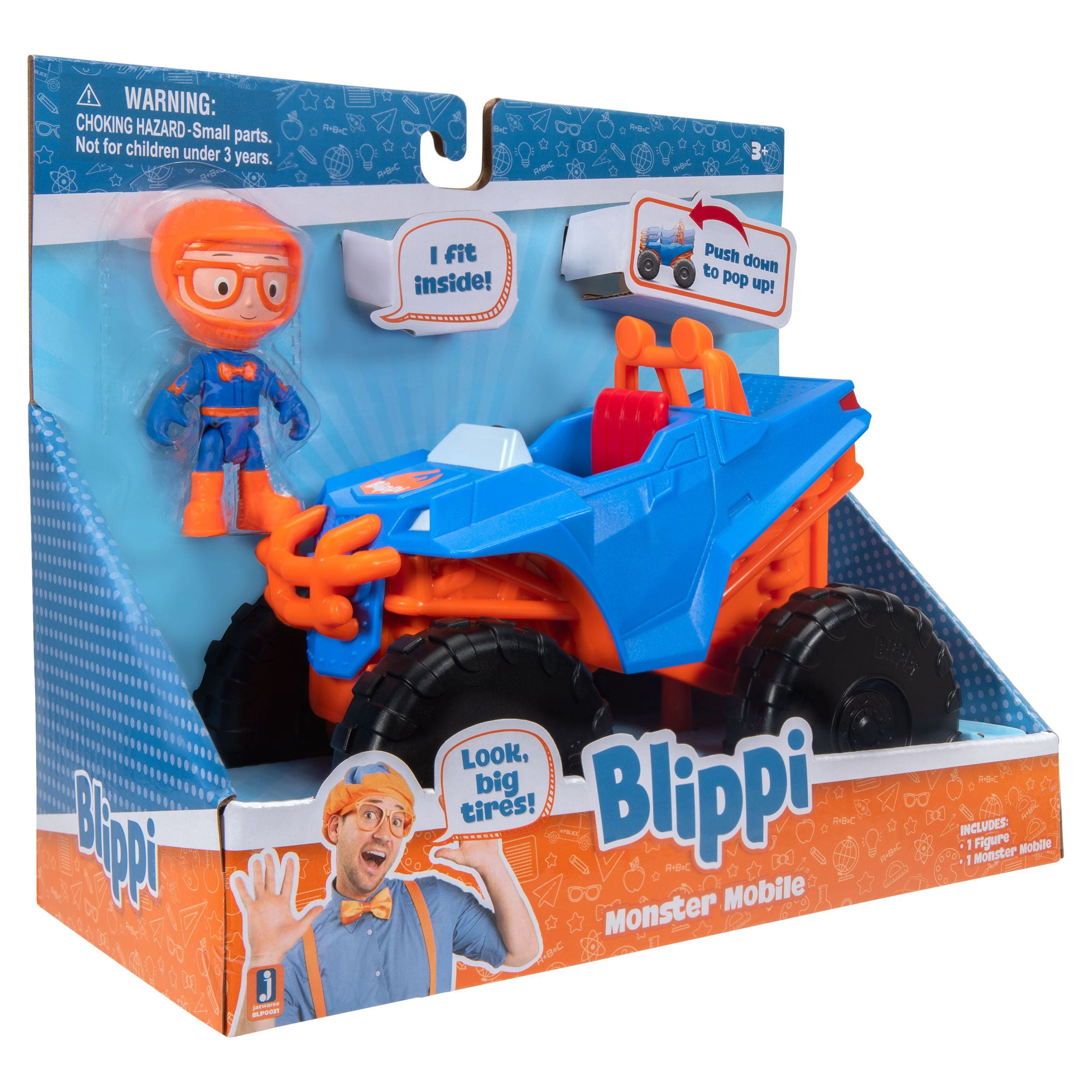 Blippi Feature Monster Truck Vehicle, Vehicle Play