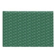 thumbnail image 1 of Hawaiian Cutting Board, Tropical Monochrome Pattern with Rainforest Leaves, Decorative Tempered Glass Cutting and Serving Board, in 3 Sizes, by Ambesonne, 1 of 2