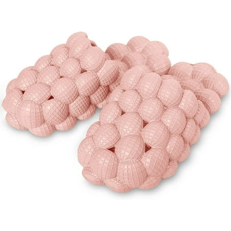 

Massage Bubble Slides 2 pack for Women Men Non-slip Summer Bubble Slippers Soft EVA Foam Golf Ball Slides Cloud Cushion Thick Sole Spa Slides Slippers for Gym Shower Bedroom Home Sandals