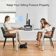 thumbnail image 6 of 45" TV Riser for 32-60 inch TV, TV Riser Stand Shelf, Tabletop TV Stand Riser, Computer Monitor Table for Home Living Room, Study Office (Black), 6 of 15