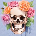 thumbnail image 3 of CafePress - Watercolor Skull & Roses Toddler T Shirt - Cute Toddler T-Shirt, 100% Cotton, 3 of 4