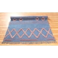 thumbnail image 4 of Casavani Indian Hand Woven Living Room Carpet,Blue 5x8 Ft, 4 of 6