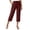 w34 Wine, variant on Axiiglly Capri Pants for Women Drawstring Elastic Waist Straight Leg Loose Fitted Pants with Pockets Soft and Comfortable, S-2XL