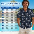 thumbnail image 6 of Whosucclay Palm Tree Print Matching Hawaiian Outfits for Couples Womens Midi Dress Summer Casual Sundress with Pockets or Men's Button Down Luau Shirts for Beach Vacation, Size 5XL, 6 of 7