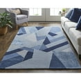 thumbnail image 2 of Feizy Nash Modern Geometric, Blue/Silver, 8' x 10' Area Rug Handmade Sheen Bohemian & Eclectic Color Block Floor Rug for Living room Bedroom, 2 of 8