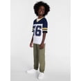 thumbnail image 2 of Wonder Nation Boys' Graphic Oversized Jersey Tee with Short Sleeves, Sizes 4-18 & Husky, 2 of 7