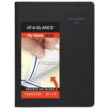 AT-A-GLANCE QuickNotes 2025 Weekly Monthly Appointment Book Planner Black Large