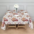 thumbnail image 3 of Red Truck with Fall Pumpkins Pattern Square Tablecloth,Waterproof Square Table Cover,Wipeable Spillproof Washable Table Cover for Home Kitchen Party Decor 52"x52"(132x132cm), 3 of 6