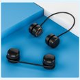 thumbnail image 4 of Ventilador de cuello colgante plegable USB carga 360 grados bolsillo ventiladores sin hojas corbatas eléctrico oficina de verano equipo de enfriamiento negro Kearding HA059207-03B, 4 of 7