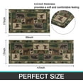 thumbnail image 3 of Kitchen Rugs and Mats Sets of 2,Western Texas Wildlife Retreat Kitchen Decoration Non-Slip Absorbent Mats for Sink Waterproof Runner Rug for Laundry Room,17x30+17x48inch, 3 of 6