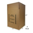 thumbnail image 5 of UBMOVE Wardrobe Boxes - Foldable, Single Wall, 24 x 24 x 40 in, 4 Count, 1 Pack, 5 of 6