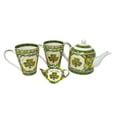 thumbnail image 3 of Royal Tara Irish Tea Gift Set Shamrock Coffee Mug Cup Teapot Teabag Holder Green Color from Ireland, 3 of 4
