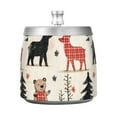 thumbnail image 7 of Yayeee Ashtray with Lid for Cigarette Smokeless Stainless Steel Home Ash Holder, Retro Christmas Forest, 7 of 7