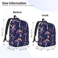 thumbnail image 2 of Fotbe Floral Hippie Mushrooms Mochila de Lona con Estampado, Mochila Duradera, Mochila Versátil de Alta Calidad, Mochila Compacta Vintage-Small, 2 of 5