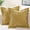 Mustard Yellow, variant on decorUhome Pack of 2 Corduroy Decorative Throw Pillow Covers 18x18 Inch with Splicing, Striped Broadside Throw Pillows for Couch Cushion Livingroom, Mustard Yellow