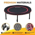 thumbnail image 5 of LEAPS & REBOUNDS 40" Mini Fitness Trampoline & Rebounder for Adults, Gray, 5 of 8