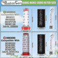 thumbnail image 2 of 2 Pcs Filter For Bosch Flexxo Serie 4 Filters Bbh32101 Bbh3zoo25 Bbh3211gb 25.2v /21.6v Replacement Filters JR2025032600933, 2 of 5