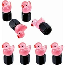 8Pcs Duck Tire Stem Caps Glow in The Dark Tire Valve Caps Cool Funny Tires Air Valve Cap Universal Stem Covers for Cars SUVs Trucks Bikes Motorcycles Bicycles(Black)