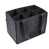 EGYMEN Wine Cooler Bag, Insulated Wine Carrier Tote with Handle, Wine Bottle Travel Case for Six Bottles, Wine Gift Pouch and Storage Bag for Picnics, Beach Days, Parties