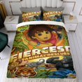 thumbnail image 4 of Go Diego Go Conjunto de sábanas temático, trío de piezas, cómodo y amigable con la piel, diseño único, regalo de decoración para el hogar para familiares, amigos y fans,135cm *200cm, 4 of 6