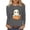Gray, variant on Xdegoge Women Cute Ghost Reading Book With Cat Long Sleeve T-Shirts Kawaii Halloween Graphic Tees Casual Crewneck Loose Fit Fall Pullover Tops Shirts