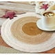 thumbnail image 1 of Placemat Set of 6 Round Placemats, Placemats for Parties, Family Gatherings and Everyday Use, 36cm, 1 of 4