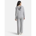 thumbnail image 3 of Time and Tru Women's and Women’s Plus Sweater Hoodie and Pants Set, Sizes XS-4X, 3 of 4