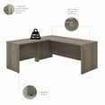 thumbnail image 4 of Studio C 72W L Shaped Desk with Drawers in Modern Hickory - Engineered Wood, 4 of 10