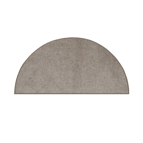 Furnish my Place Modern Plush Solid Color Rug - Beige, 48" x 96" Half Round, Pet and Kids Friendly Rug. Made in USA, Half Round, Area Rugs Great for Kids, Pets, Event, Wedding