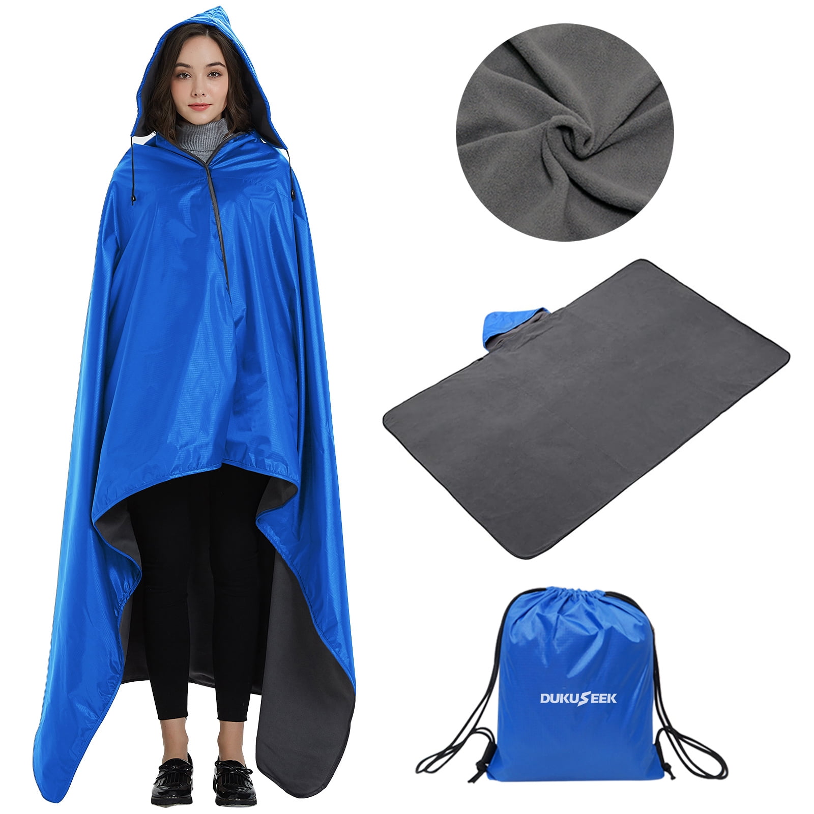 Outdoor Stadium Blanket Waterproof Fleece Blanket Rainproof, Windproof
