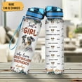 thumbnail image 2 of Personalized Australian Shepherd Dog Lovers 32 Oz 1Liter Motivational Water Bottle With Time Marker, Just A Girl Who Loves Dogs, Animal Lovers Gifts For Women, Girl On Birthday, Christmas, 2 of 5
