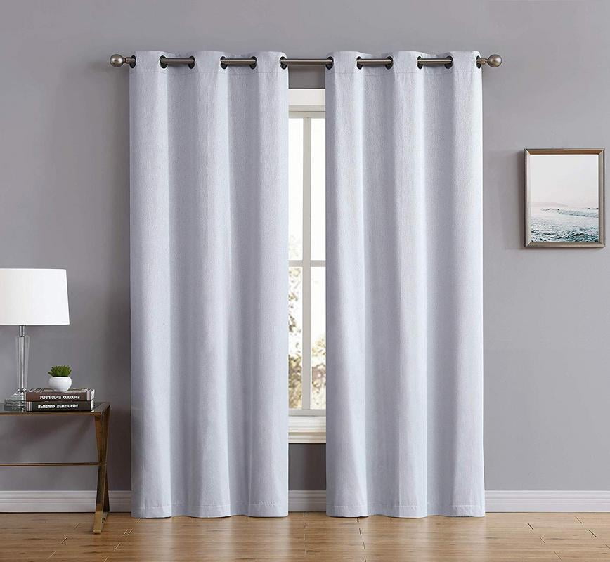 Blackout Curtains Newly Innovated Eco, White And Silver Curtains