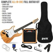 LyxPro Electric Guitar 39 Inch Beginner Kit with 20W Amp and Accessories