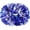 Blue Silver a, variant on 2 Pack Cheerleading Pom Poms with Baton Handle for Team Spirit Sports Dance Cheering Kids Adults, Upgrade Fluffy Cheerleader Cheering Squad Pompoms for Boy Girl School Games
