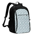 thumbnail image 1 of Disketp Nautical Theme Anchors Mochila de Viaje Estampada para Laptop con Puerto de Carga USB, Mochila Impermeable para Computadora – Regalo para Hombres y Mujeres, 1 of 7