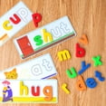 thumbnail image 5 of Springflower Ver y deletrear Letras a juego Juguete educativo de aprendizaje para niños y niñas de 3 4 5 6 años Actividades de aprendizaje preescolar Juego de reconocimiento de formas y colores Cvc Co, 5 of 5