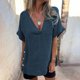 thumbnail image 2 of Tops Henley para mujer,Cárdigan con capucha y cuello en V para mujer, mezcla de lana de invierno, manga corta, top informal de poliéster para uso diario, sopatenor, 2 of 9